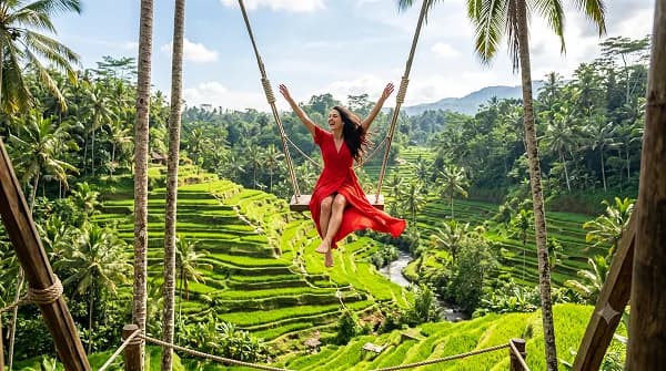 Ubud Bali Swing & Rice Terraces by Patel World Tour