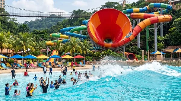 Sunway Lagoon Theme Park Exploration by Patel World Tour
